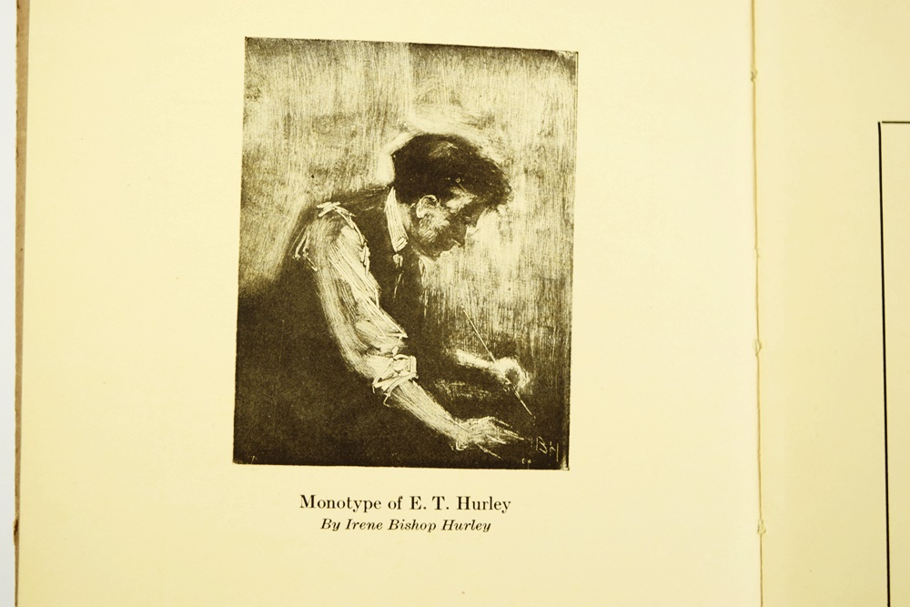 Three E.T. Hurley Books of Etchings Dated 1915,1926 and 1929, Two Being Signed by the Artist