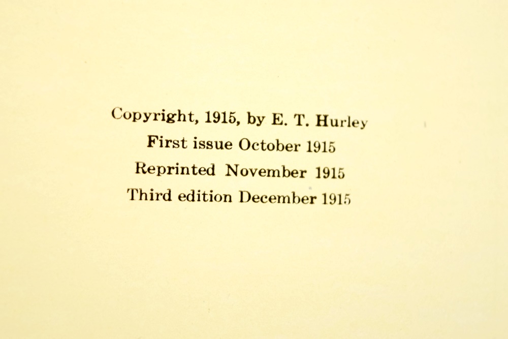 Three E.T. Hurley Books of Etchings Dated 1915,1926 and 1929, Two Being Signed by the Artist