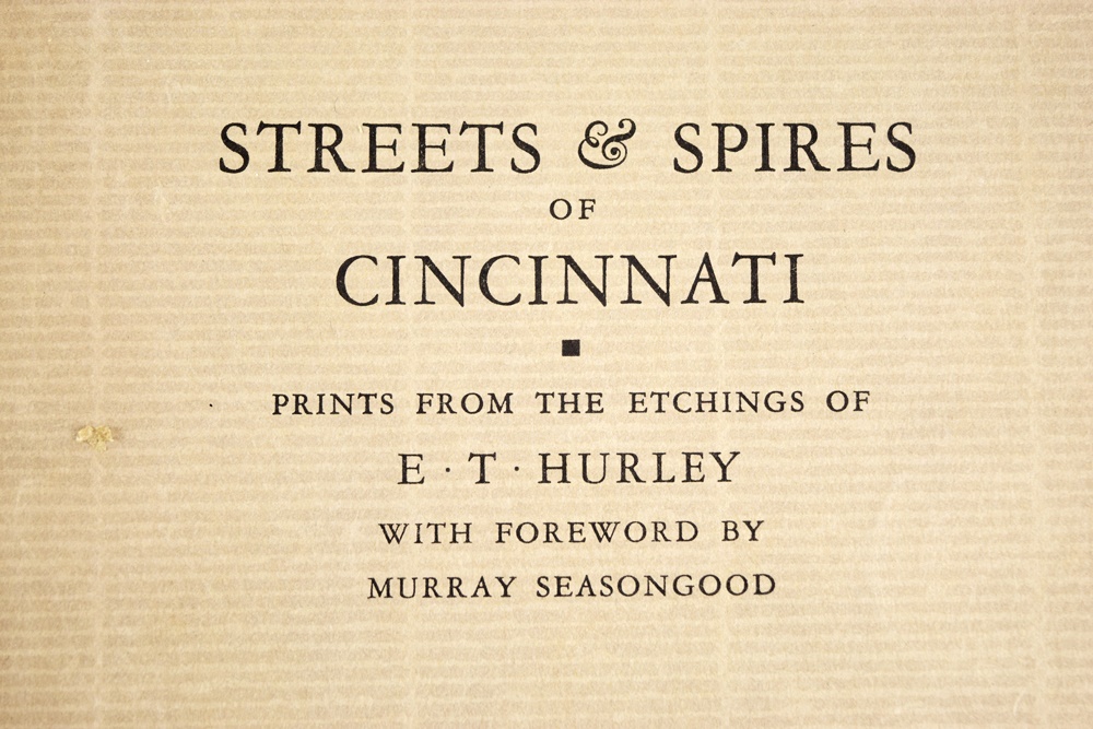 Three E.T. Hurley Books of Etchings Dated 1915,1926 and 1929, Two Being Signed by the Artist