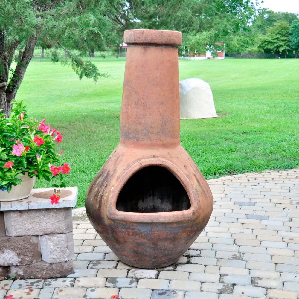 Very Large Clay Chiminea