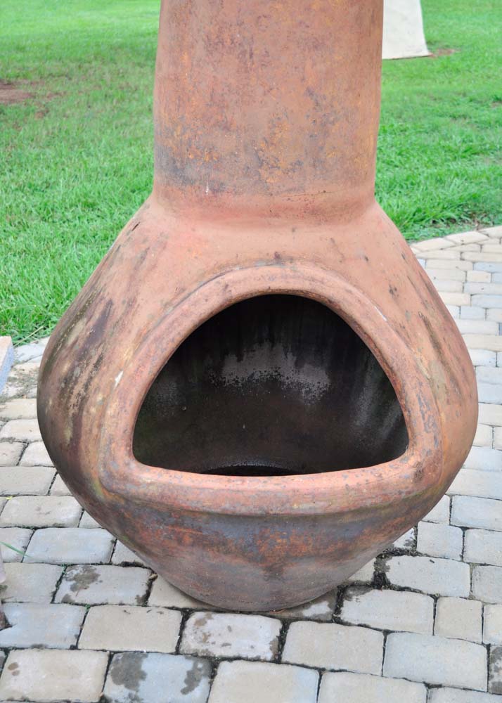 Very Large Clay Chiminea