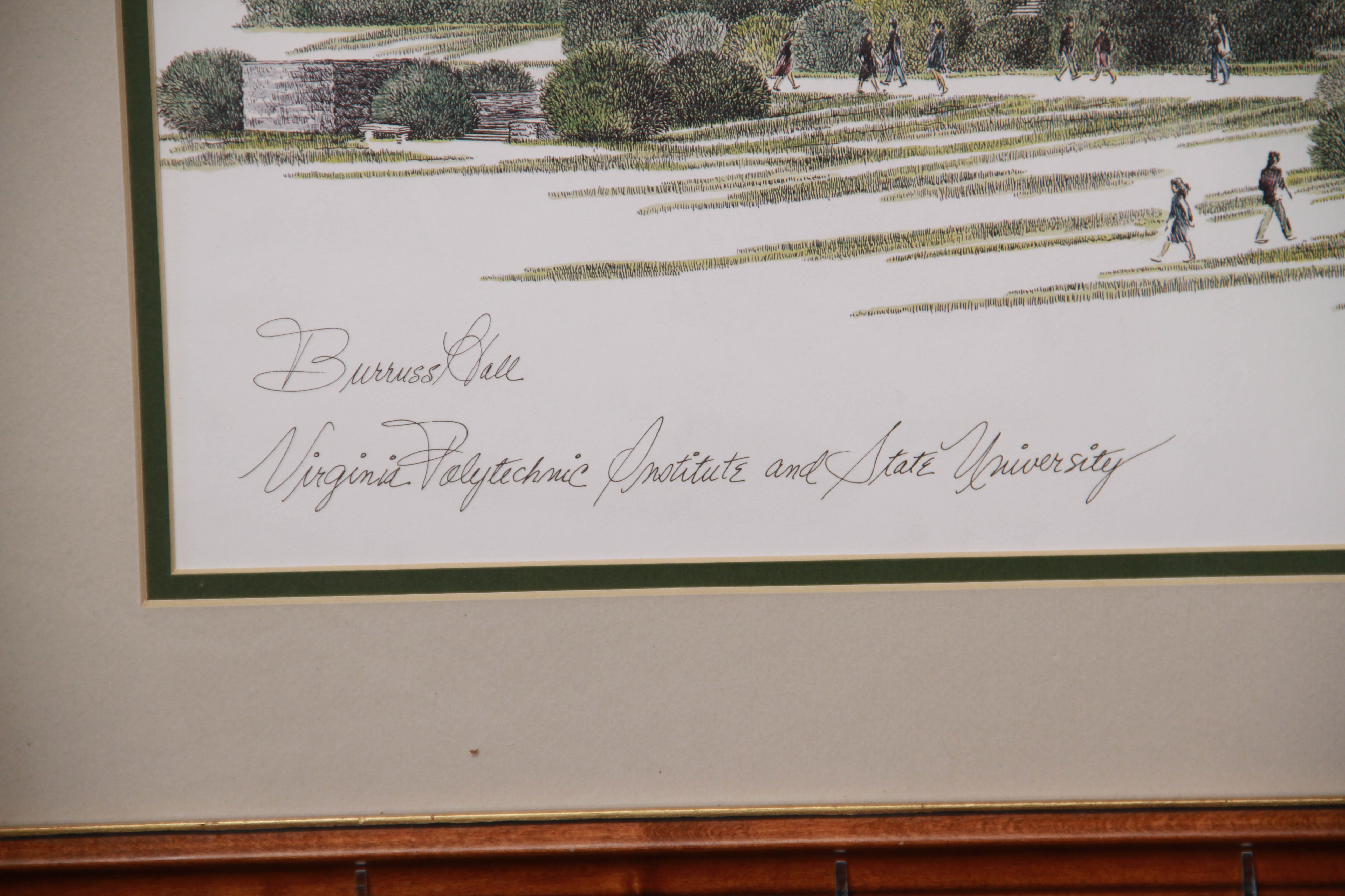 Limited Edition "Burruss Hall" Print by Evelyn Schmidt