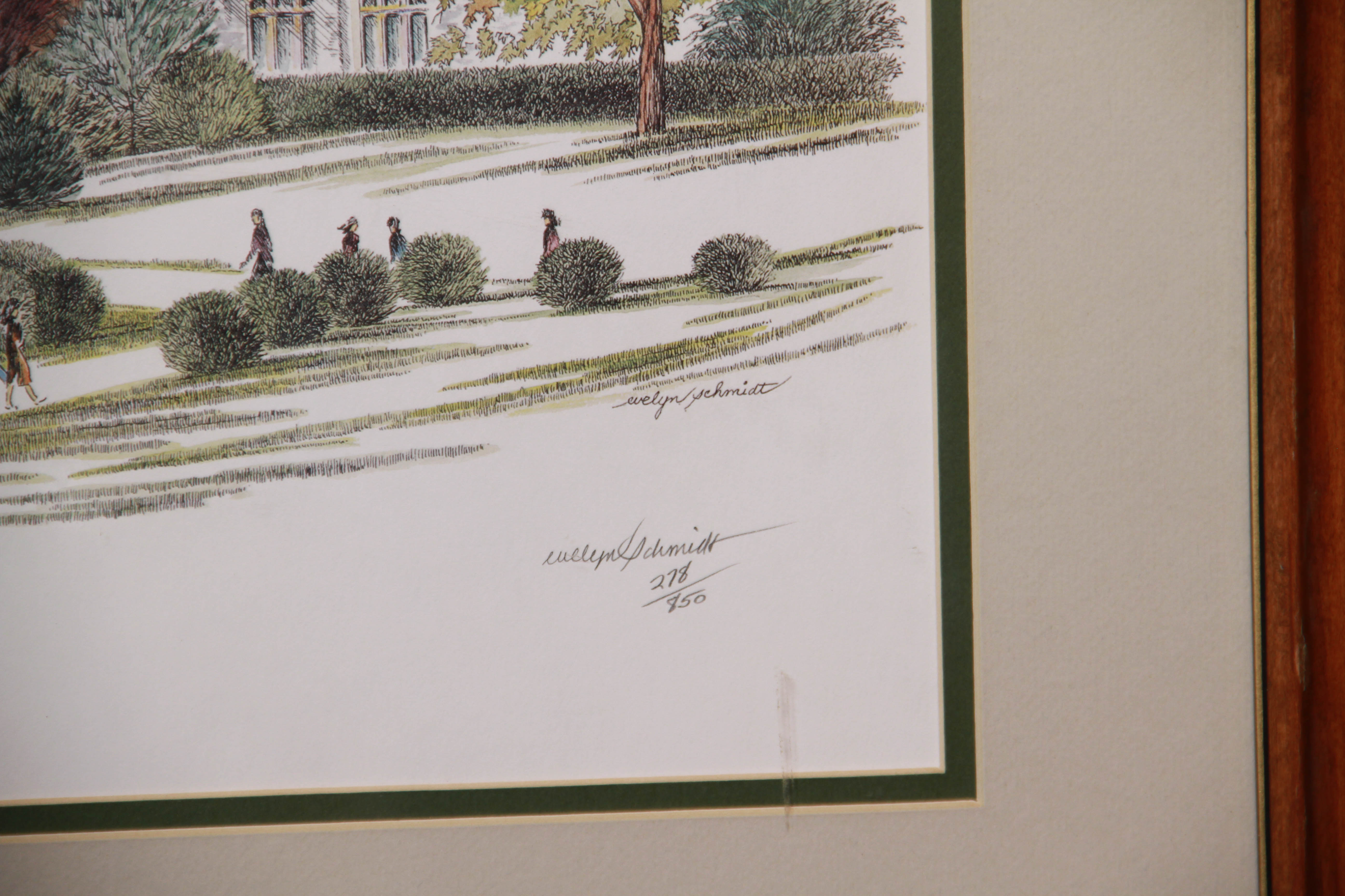 Limited Edition "Burruss Hall" Print by Evelyn Schmidt