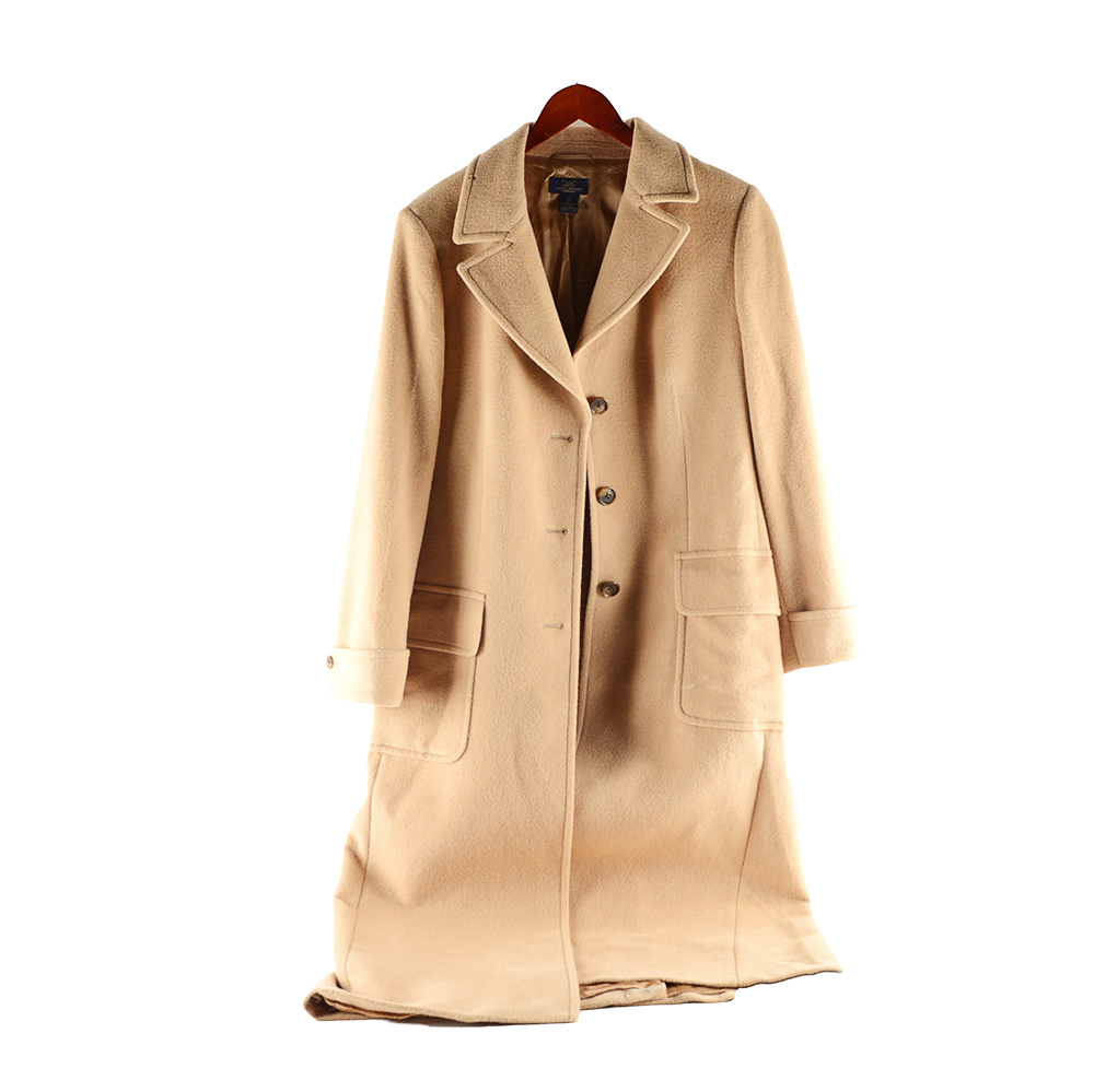 Brooks brothers camel hair coat womens clearance