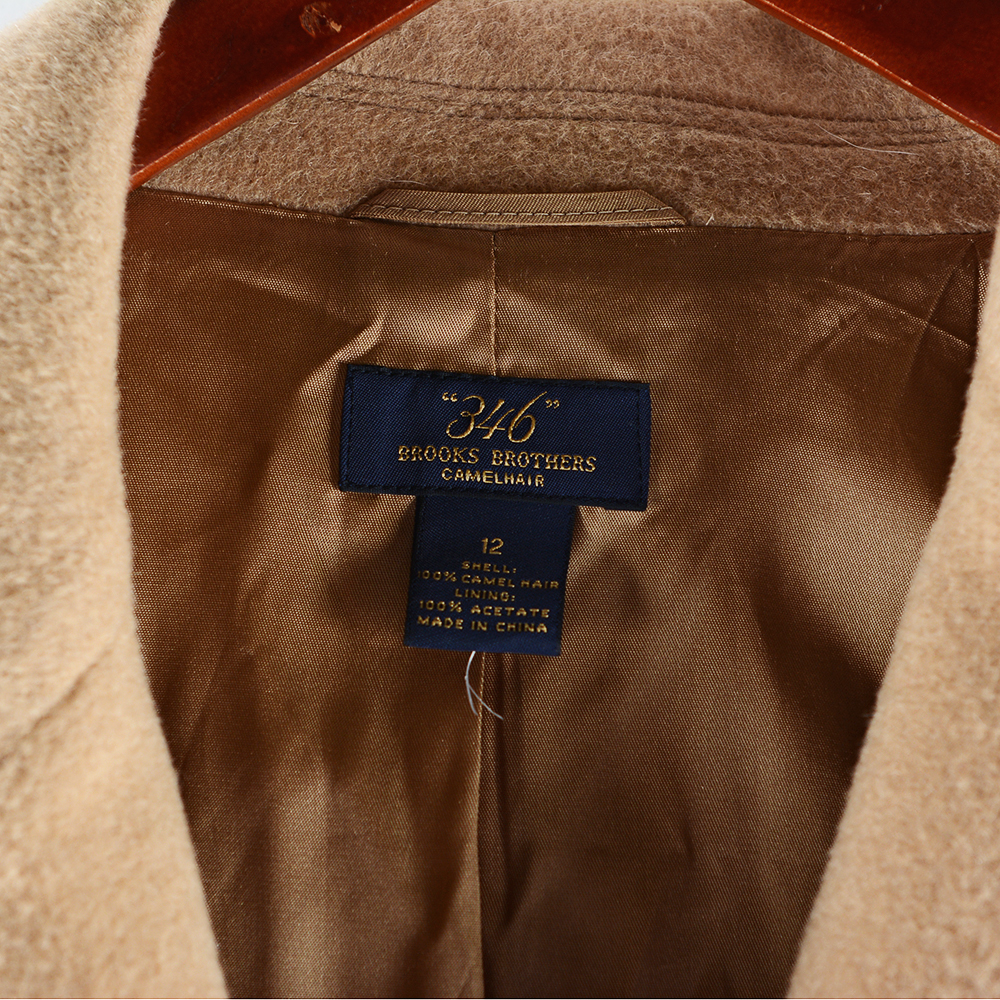 Brooks Brothers Camel Hair Classic Style Women's Coat