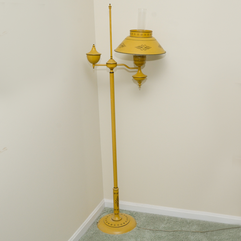 Painted Metal Floor Lamp