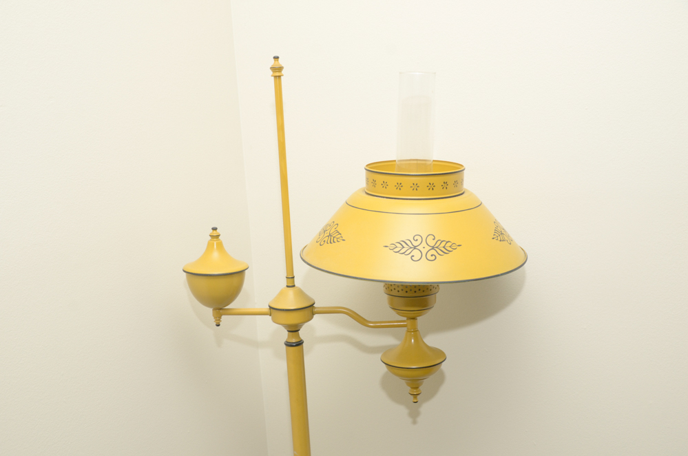 Painted Metal Floor Lamp