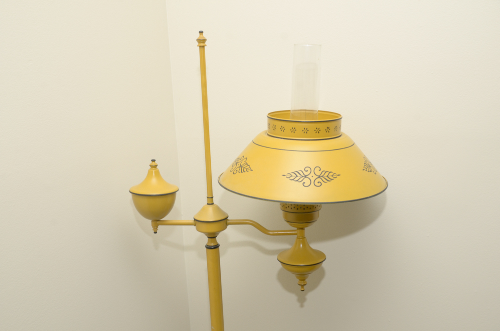 Painted Metal Floor Lamp