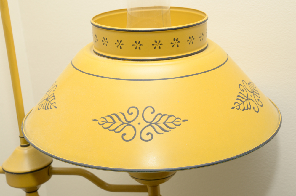 Painted Metal Floor Lamp