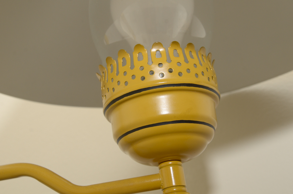 Painted Metal Floor Lamp