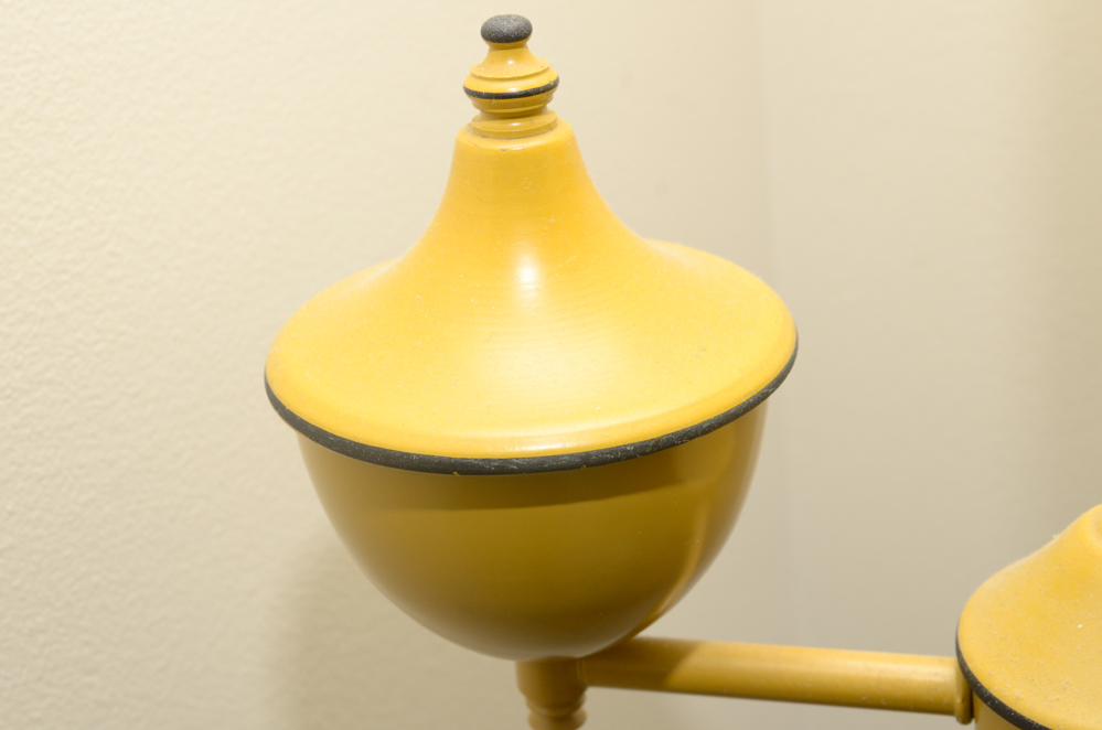 Painted Metal Floor Lamp