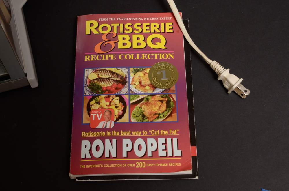 Ronco Showtime Rotisserie with Popeil Recipe Book