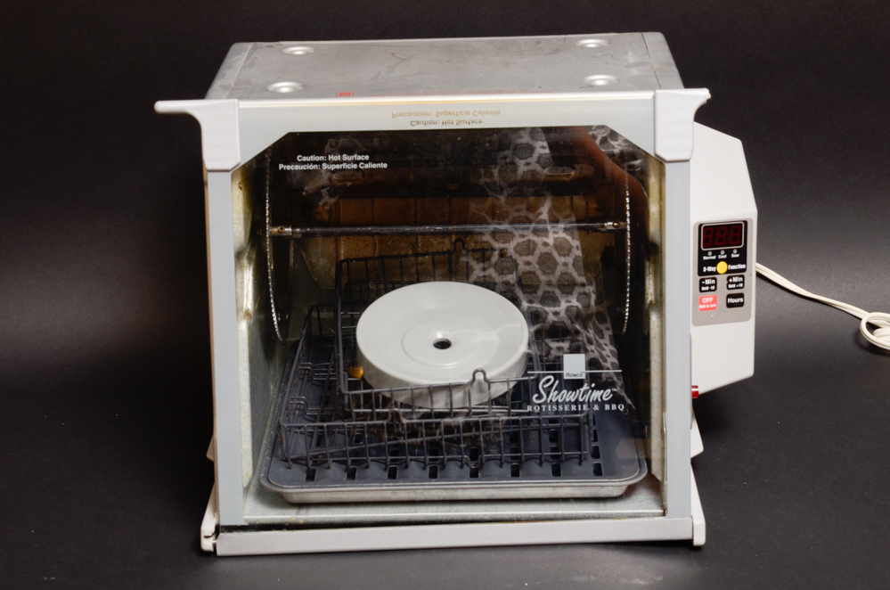 Ronco Showtime Rotisserie with Popeil Recipe Book
