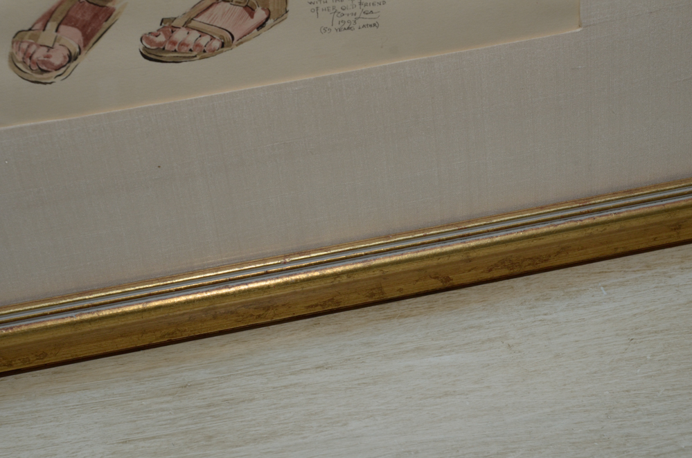 Tom Lea Watercolor Portrait with a Personal Note from the Artist