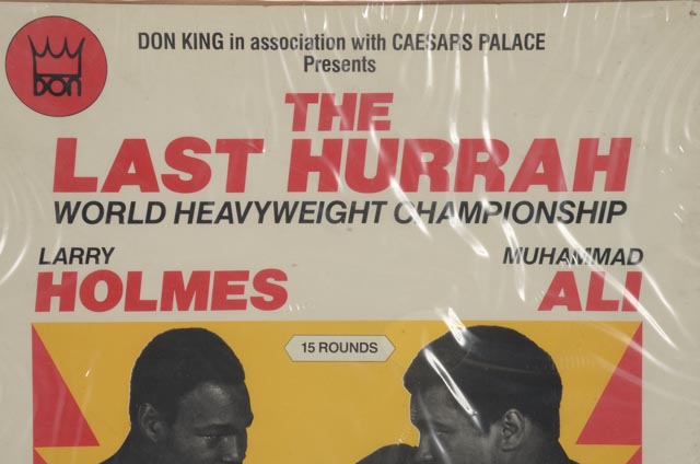 1980 Holmes Vs.  Ali Closed Circuit TV Boxing Poster