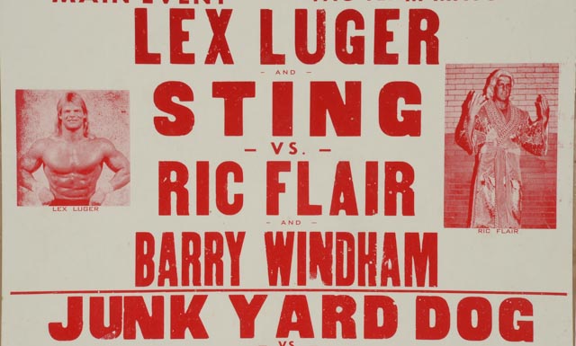 Wresting Poster Lex Luger/Sting Vs. Ric Flair/Barry Windham