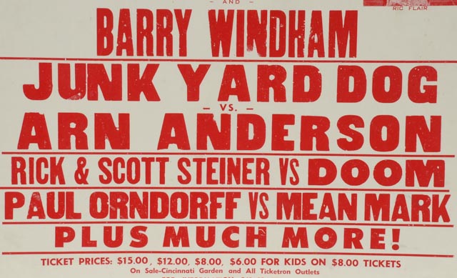 Wresting Poster Lex Luger/Sting Vs. Ric Flair/Barry Windham