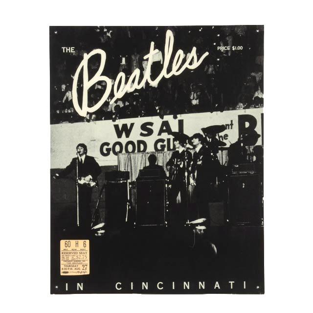 Contemporary Large Beatles Display That Hung At The Cincinnati Gardens