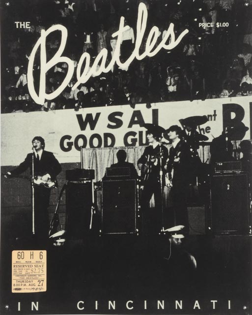 Contemporary Large Beatles Display That Hung At The Cincinnati Gardens