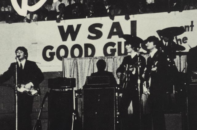 Contemporary Large Beatles Display That Hung At The Cincinnati Gardens