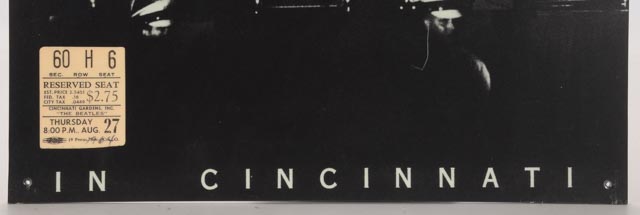 Contemporary Large Beatles Display That Hung At The Cincinnati Gardens