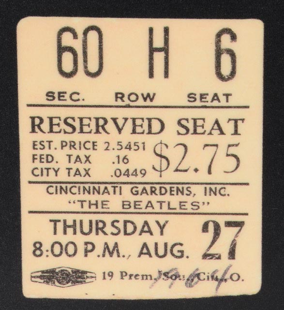 Contemporary Large Beatles Display That Hung At The Cincinnati Gardens