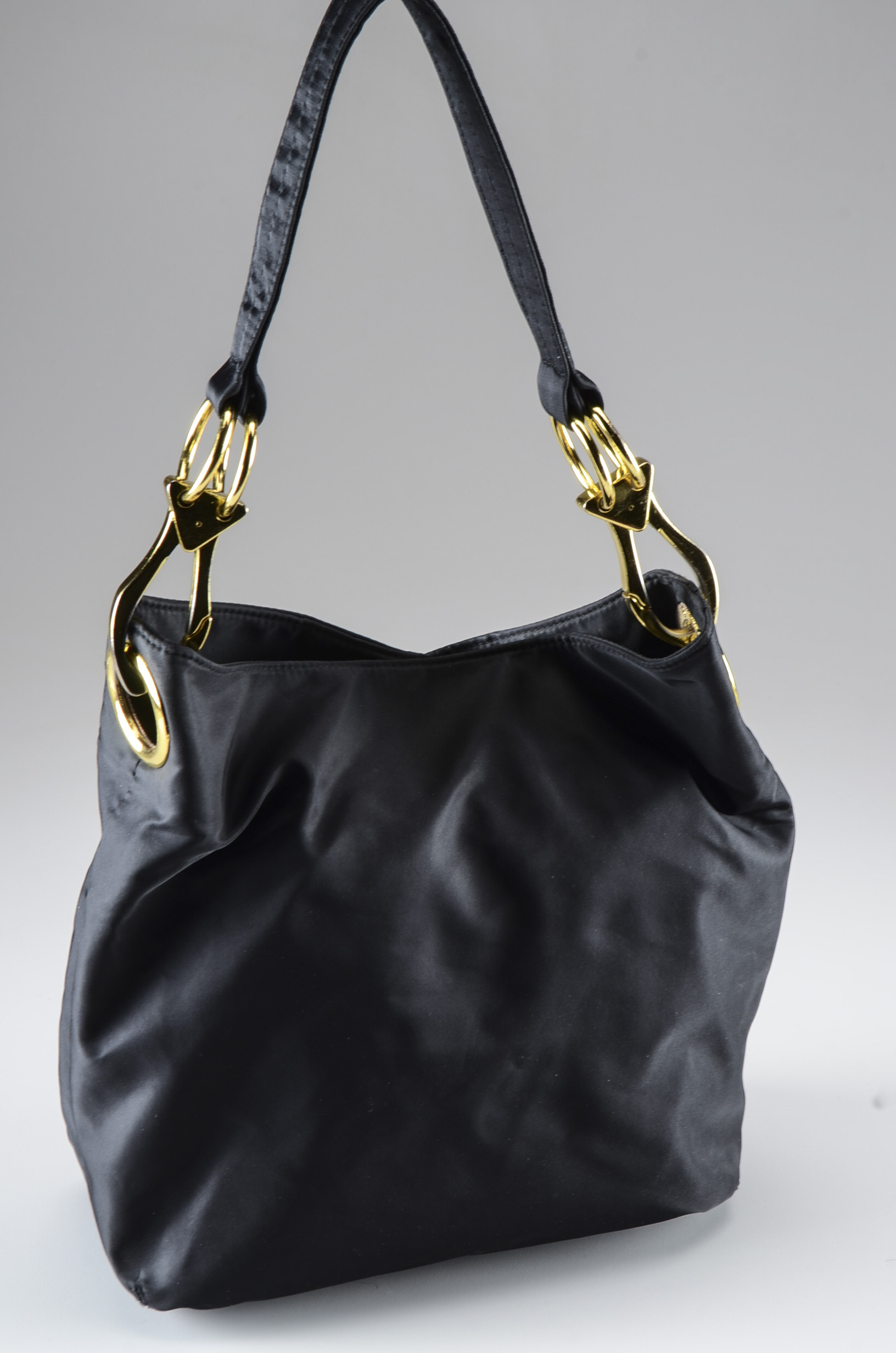 Black Nylon Handbag