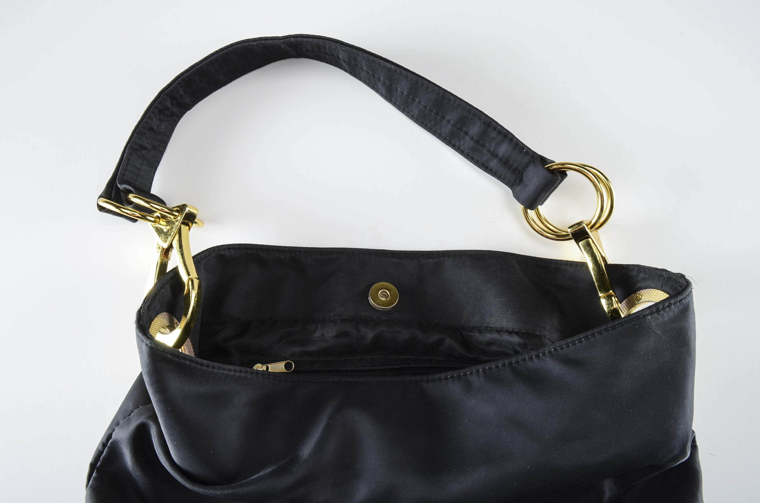 Black Nylon Handbag