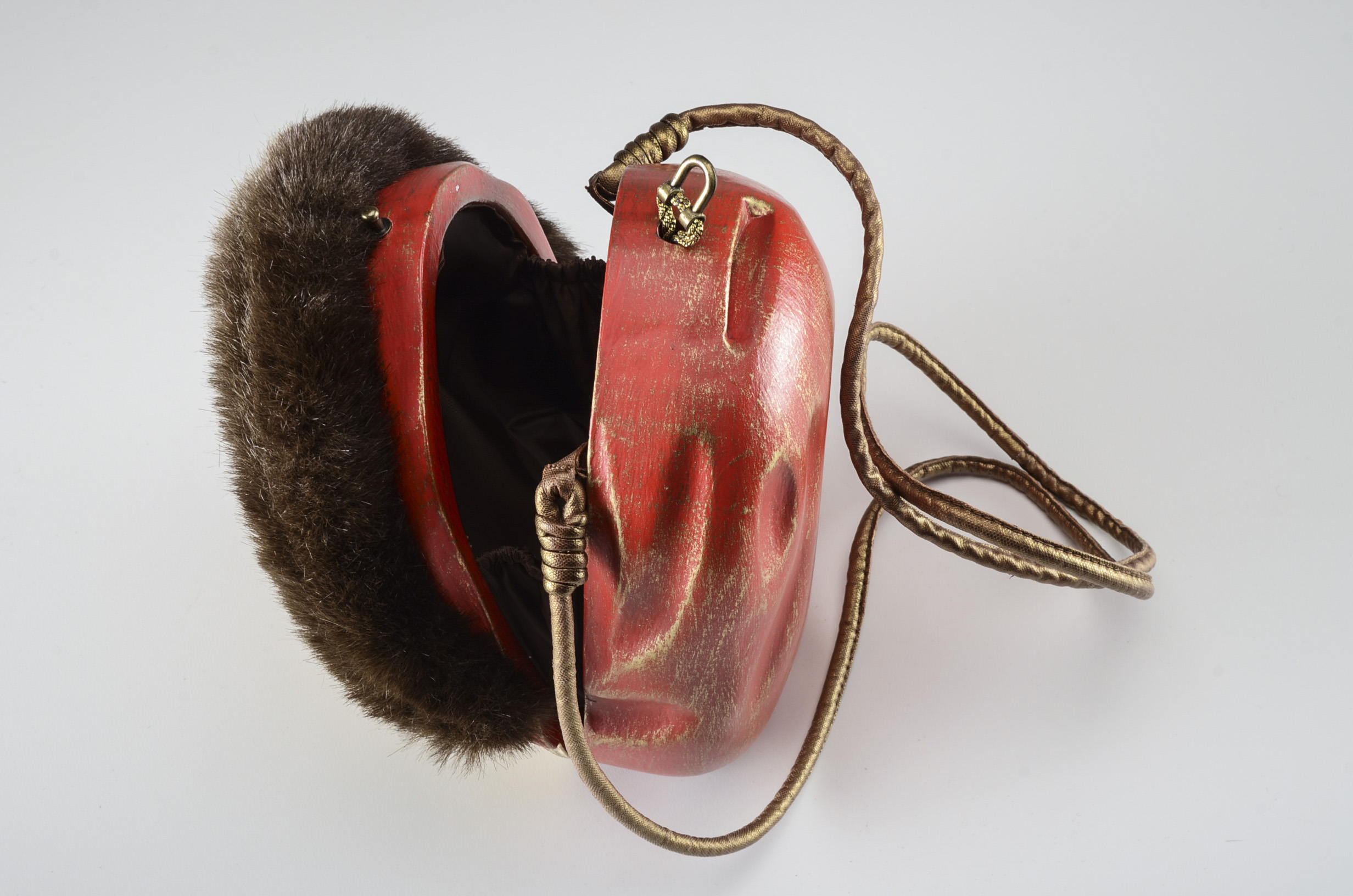 Timmy Woods Hand-Painted Acacia Wood Santa Bag