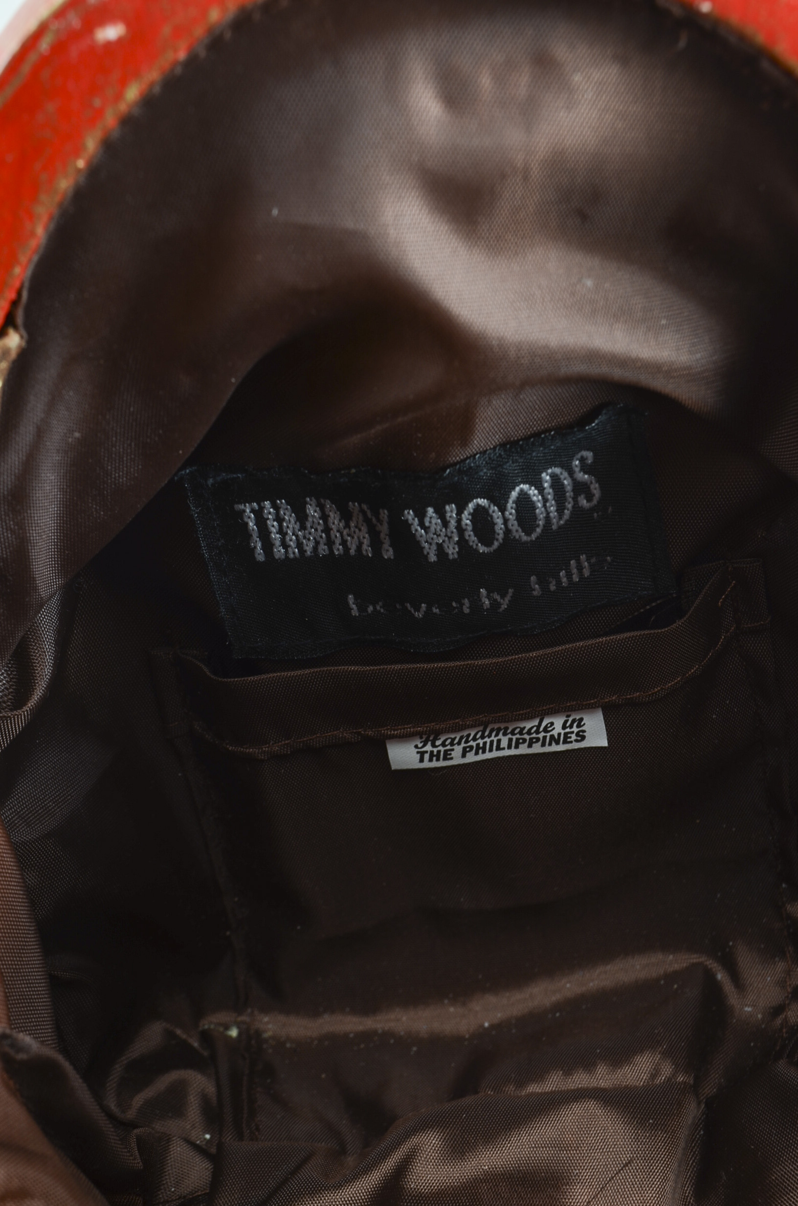 Timmy Woods Hand-Painted Acacia Wood Santa Bag