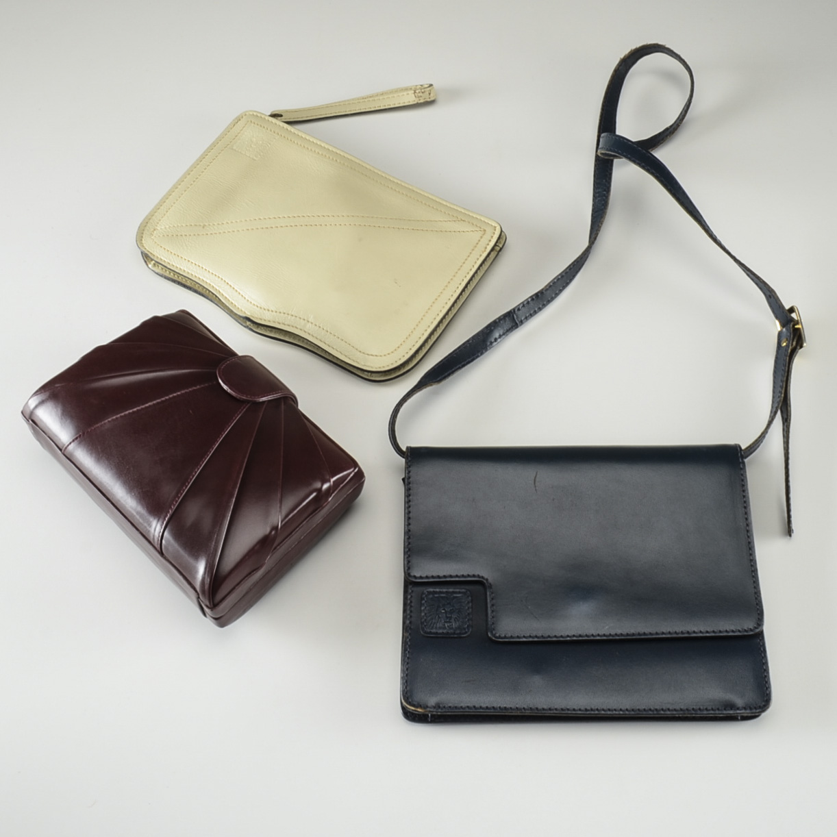 Three Leather Handbags