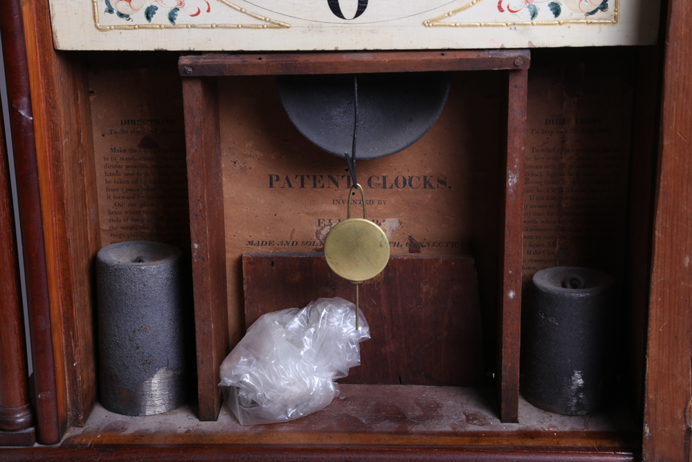 Antique Eli Terry Pillar and Scroll Mantel Clock