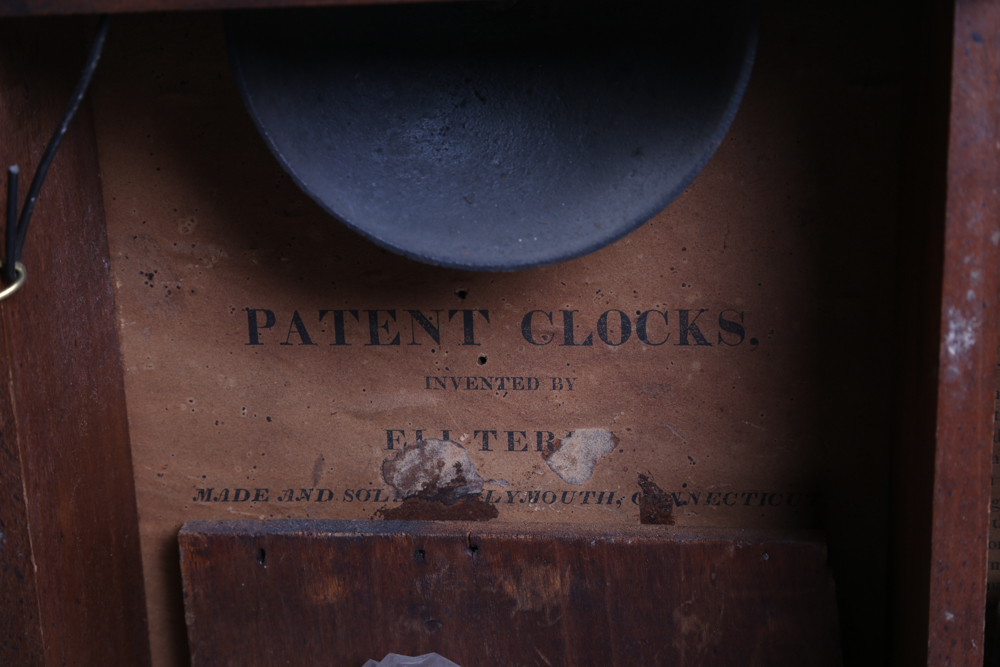 Antique Eli Terry Pillar and Scroll Mantel Clock