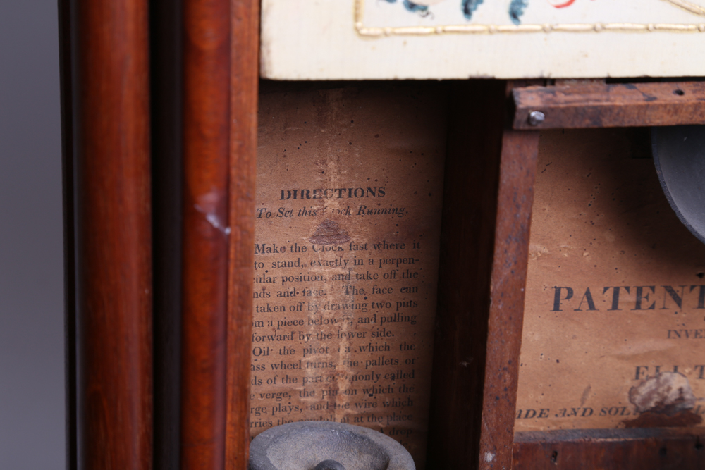 Antique Eli Terry Pillar and Scroll Mantel Clock