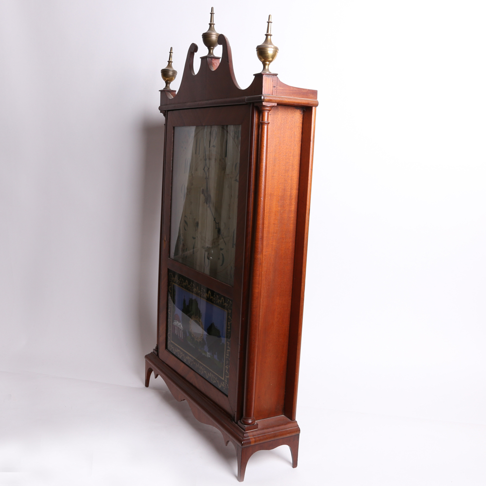 Antique Eli Terry Pillar and Scroll Mantel Clock
