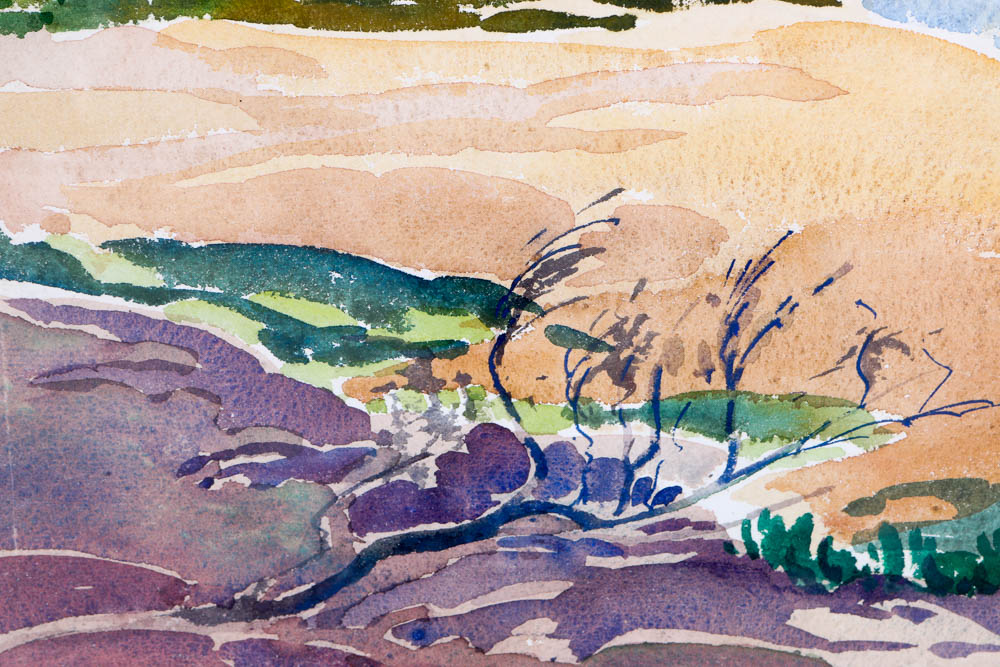 Louis Bruyere Watercolor Landscape