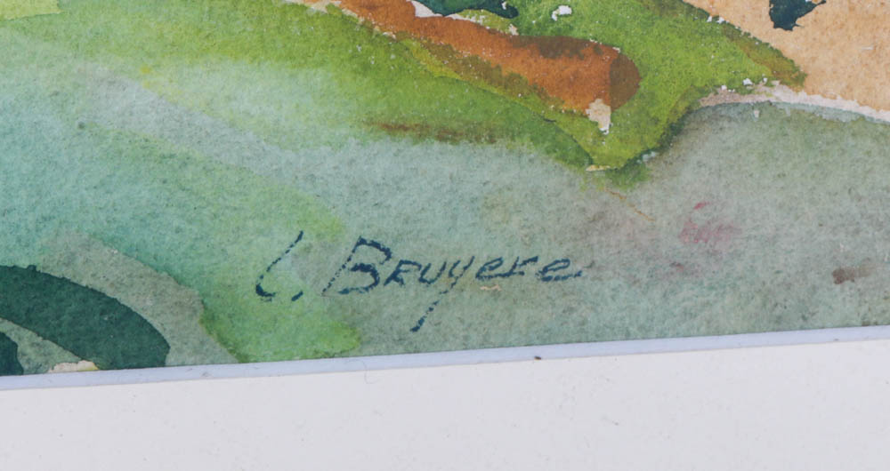 Louis Bruyere Watercolor Landscape