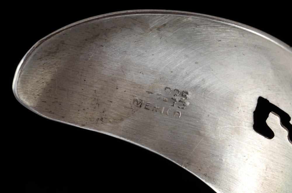 Vintage Mexican Sterling Silver Openwork Cuff