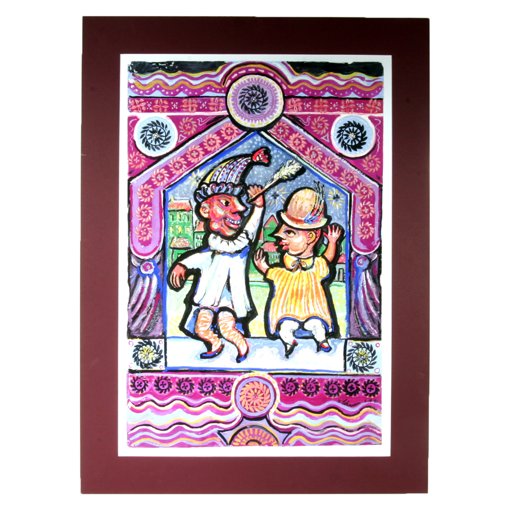 Original Robert Lohman Painting on Paper