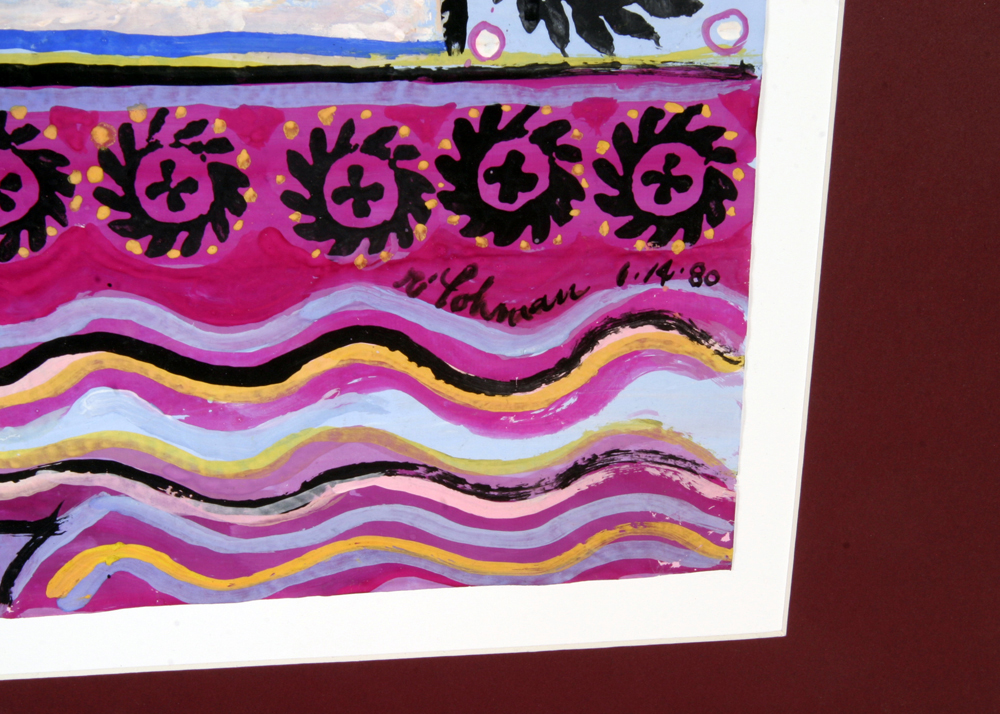 Original Robert Lohman Painting on Paper