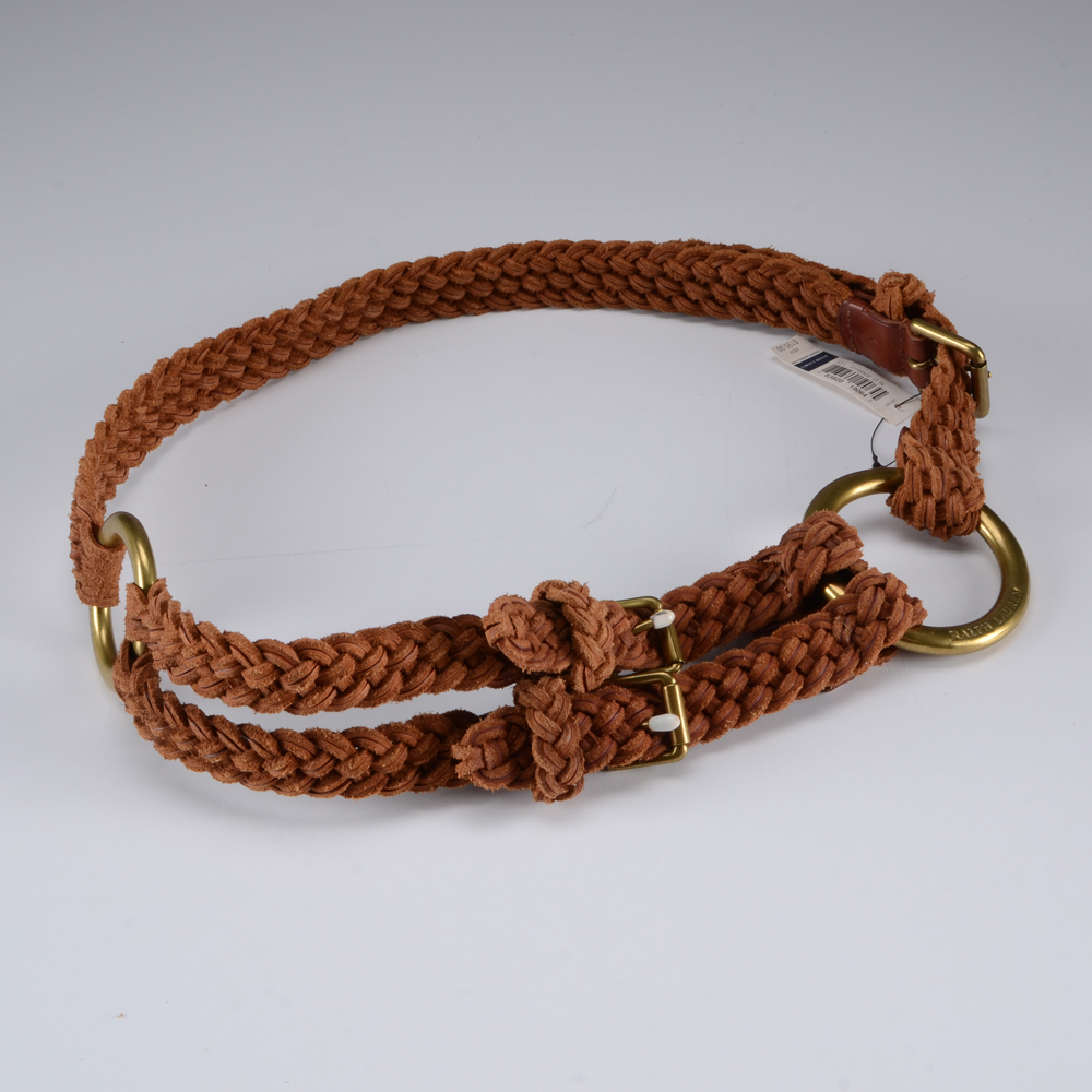 Ralph Lauren Braided Leather Belt