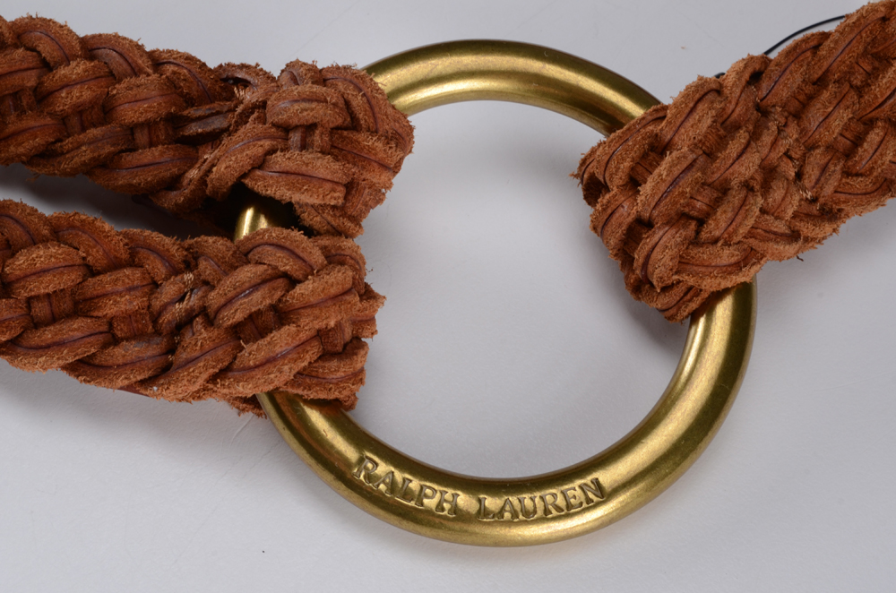 Ralph Lauren Braided Leather Belt