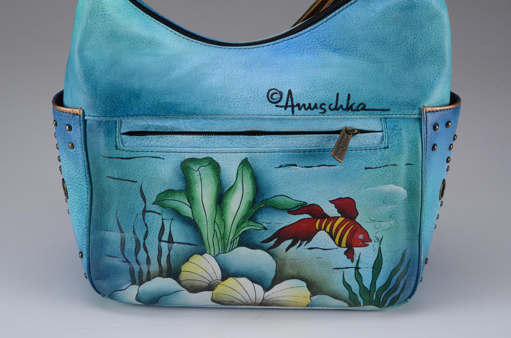 Anuschka Hand-Painted Purse and Wallet