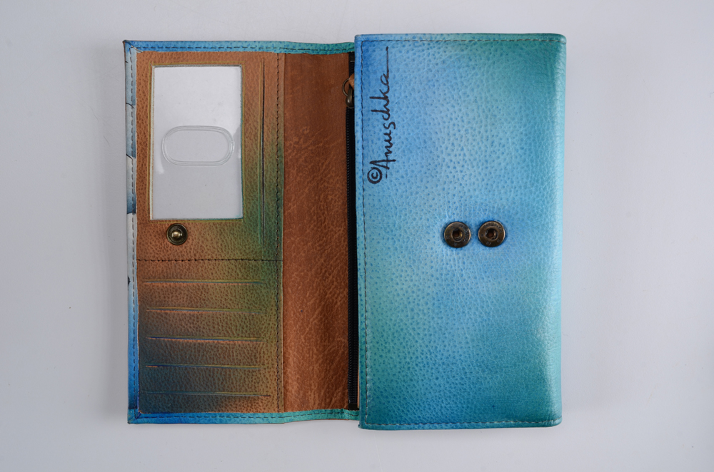 Anuschka Hand-Painted Purse and Wallet