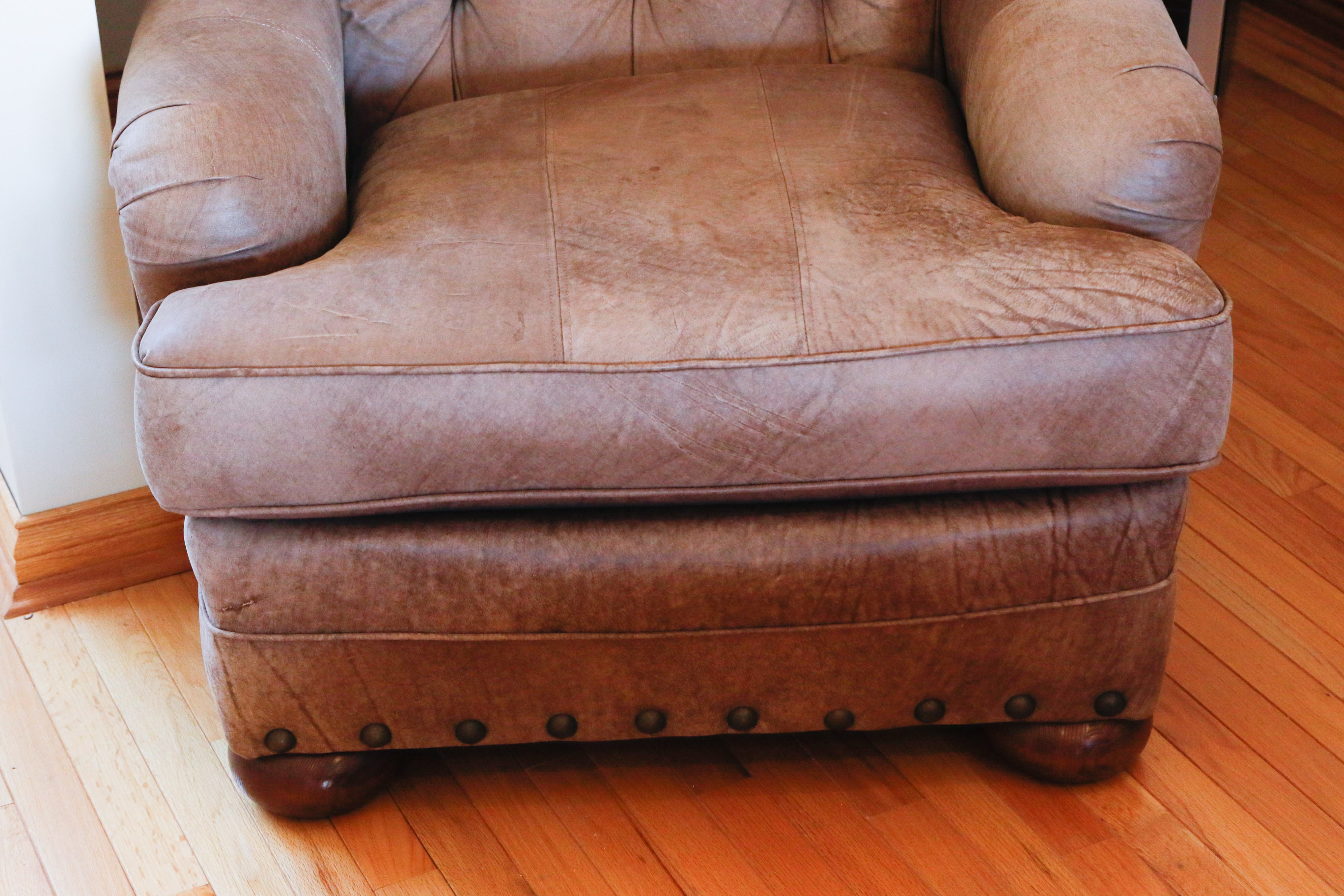 Best Chairs Inc. Tufted Armchair and Ottoman