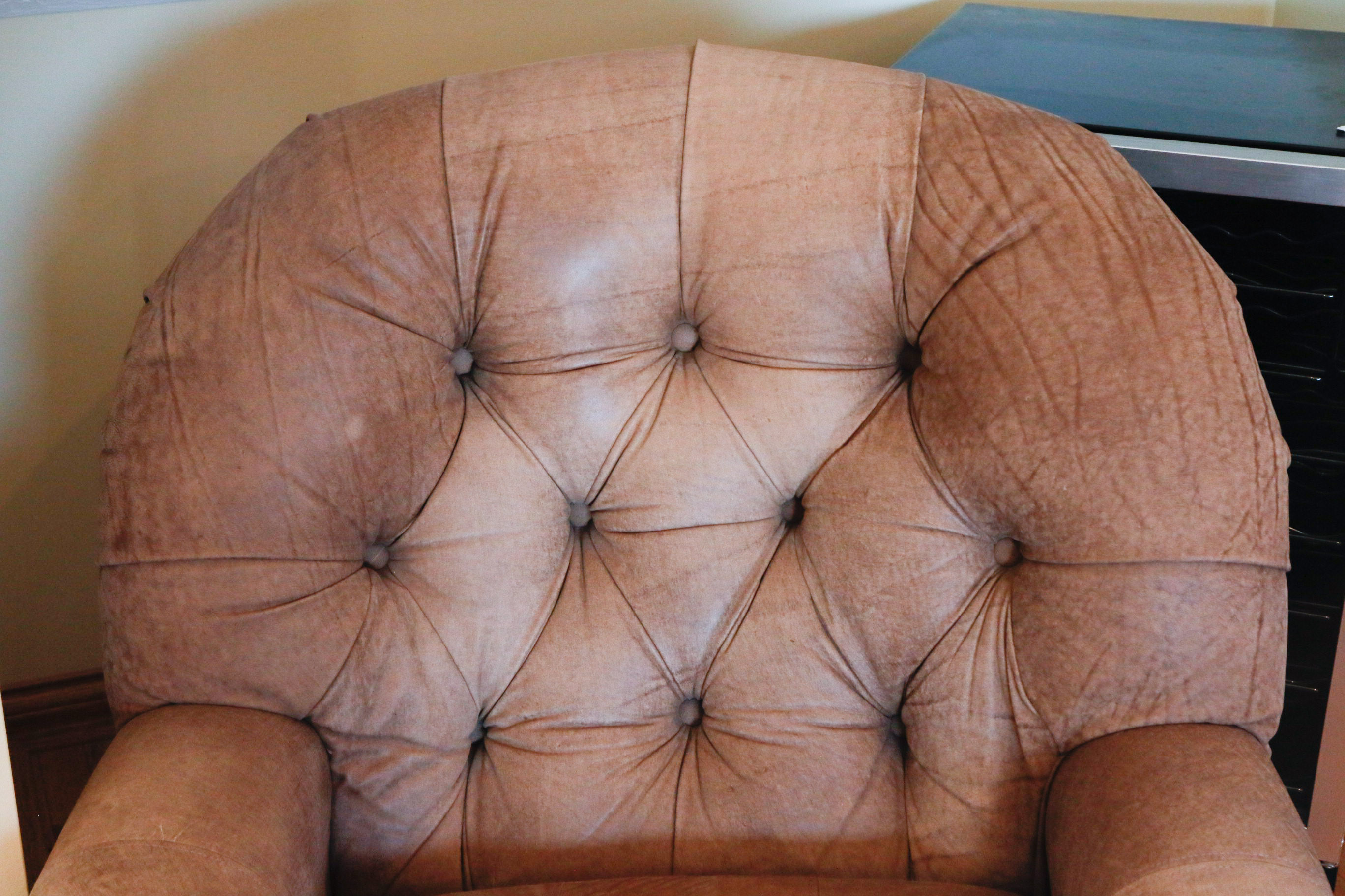 Best Chairs Inc. Tufted Armchair and Ottoman