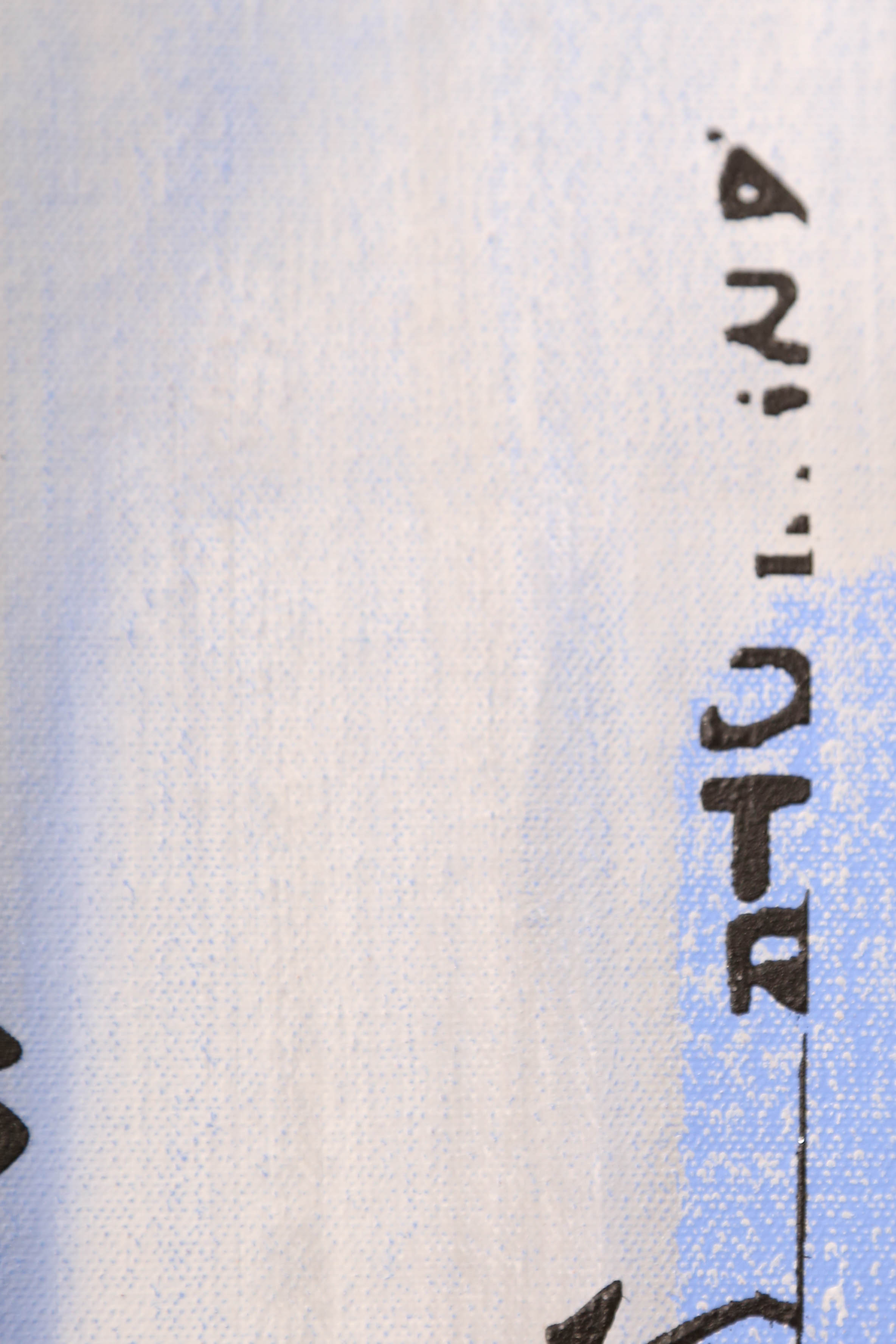 Andrew VanSickle "Silver Streak Weeping Supergirl" Signed Silkscreen on Canvas