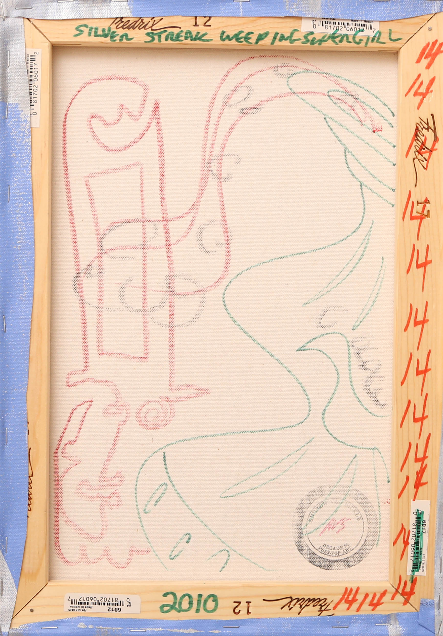 Andrew VanSickle "Silver Streak Weeping Supergirl" Signed Silkscreen on Canvas