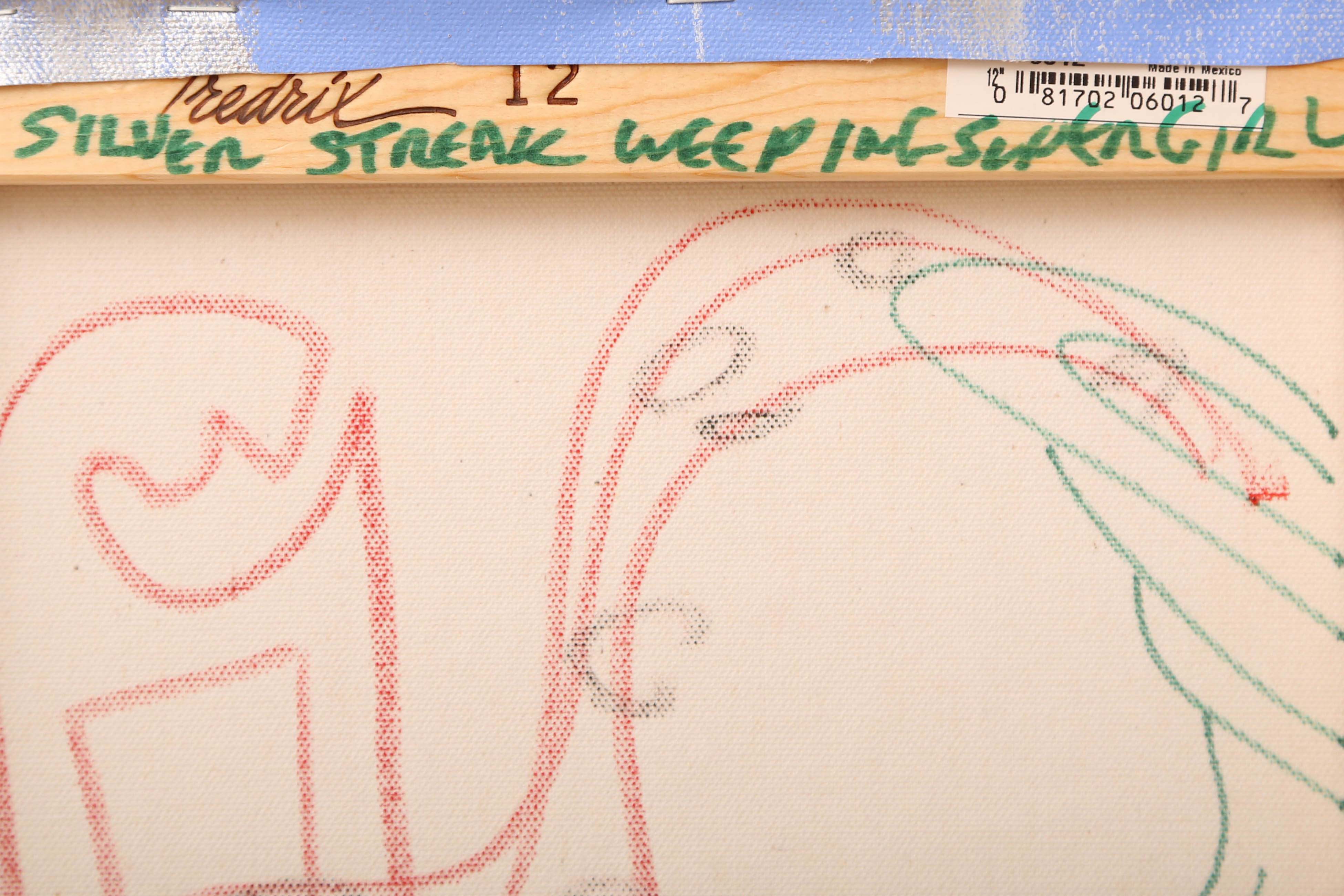 Andrew VanSickle "Silver Streak Weeping Supergirl" Signed Silkscreen on Canvas