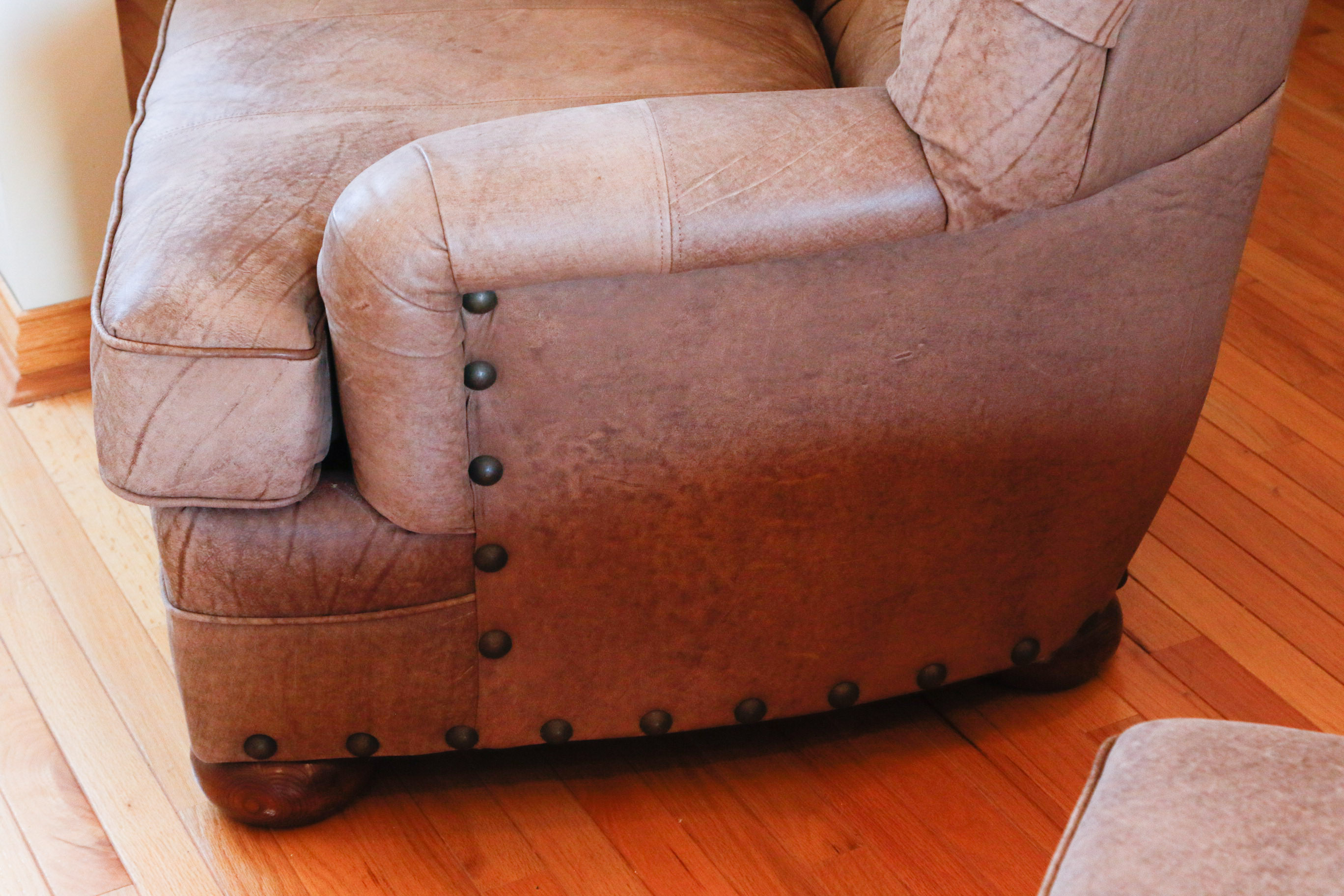 Best Chairs Inc. Tufted Armchair and Ottoman